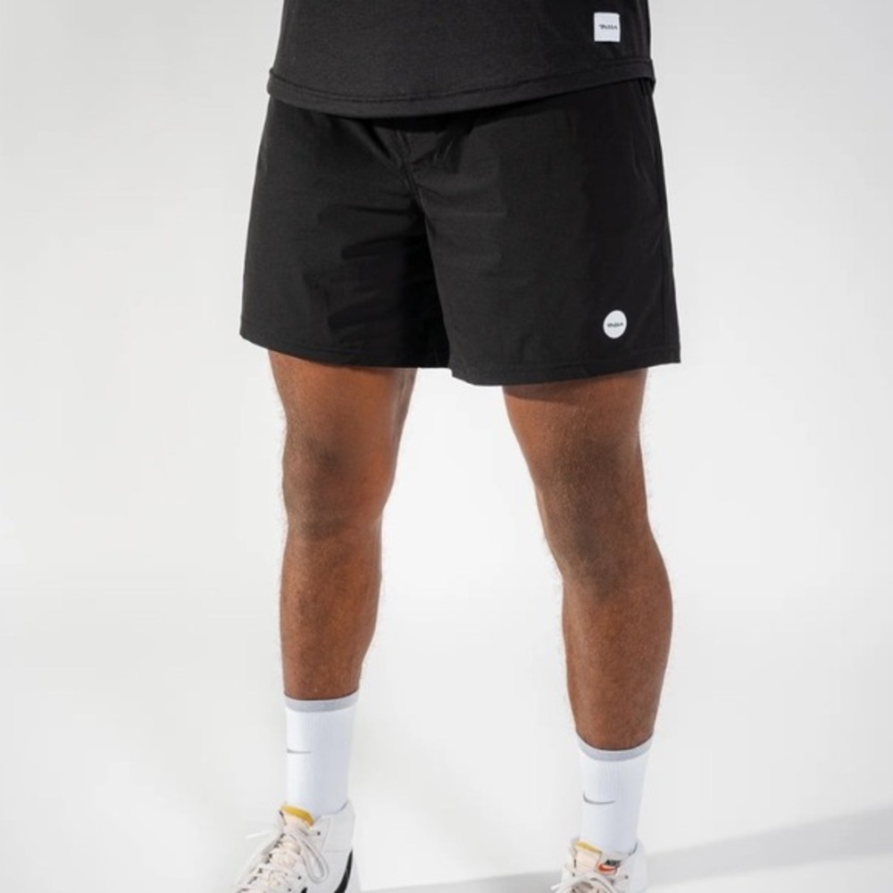 Vassa Mens Size S Strand Lined Gym Shorts Black Running Workout Lifting Athletic